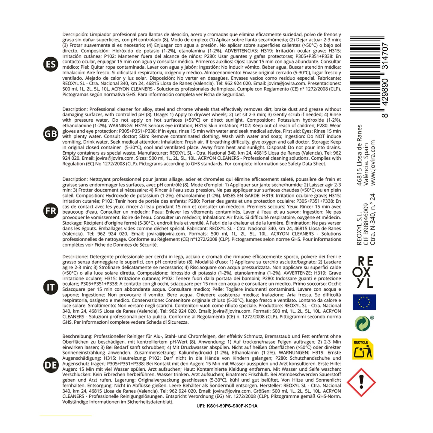 LIMPIA LLANTAS 500ML